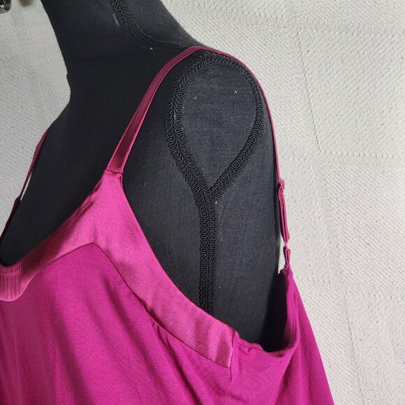 Chico's Berry Rayon Span Adj Silk Like Strap Neckline Stretch Cami Size 3 US XL - Picture 10 of 16